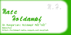 mate holdampf business card